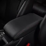 10. Leather Upholstery Driver Armrest with Red Stitches