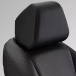 7. Leather-Trimmed Seat with Red Stitches