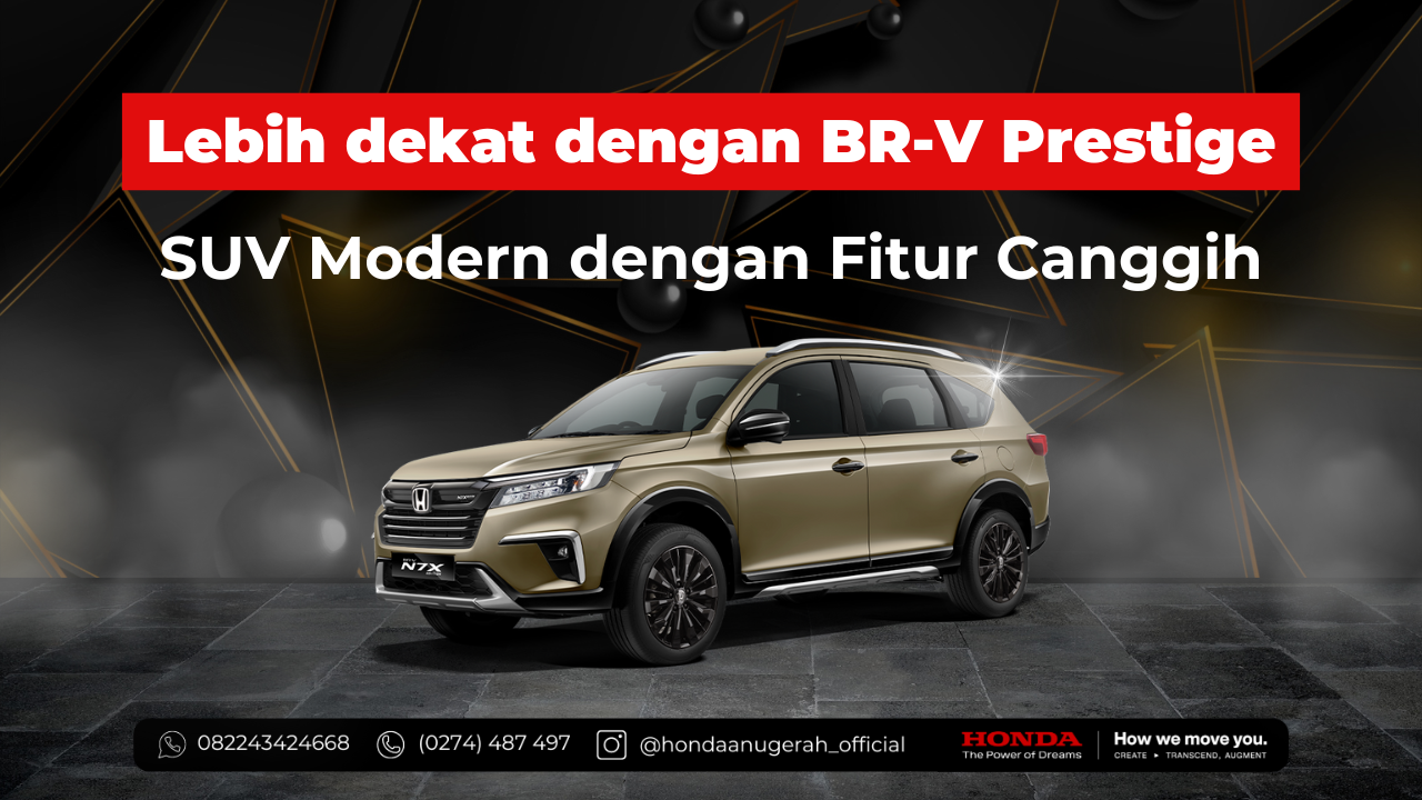 Mengenal Lebih Dekat Honda BR-V Prestige: SUV Modern dengan Fitur Canggih