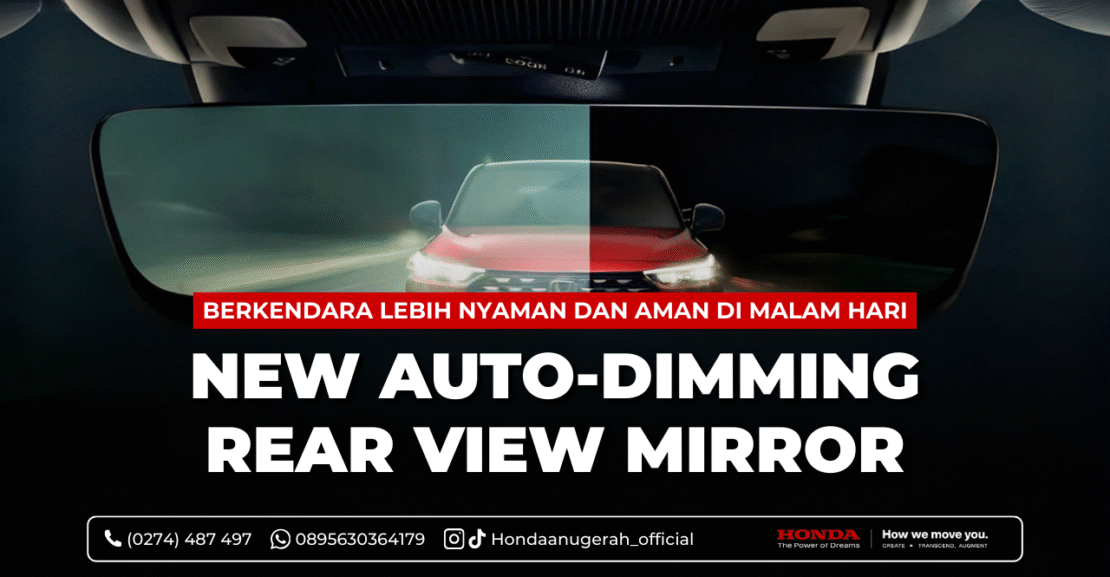 new auto-dimming rear view mirror