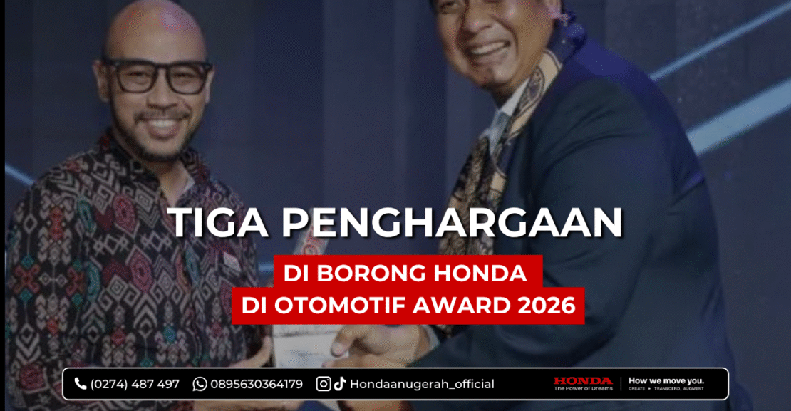 tiga penghargaan honda di otomotif award 2026