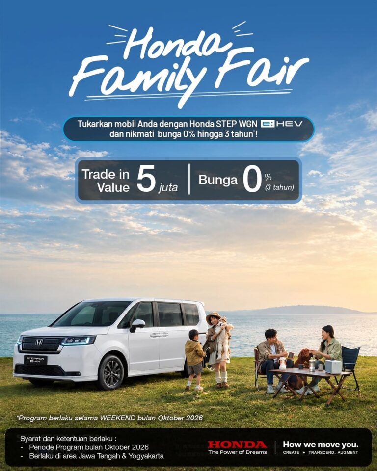 🌊🚐 HONDA FAMILY FAIR – Saatnya Upgrade Mobil Keluarga! 👨_👩_👧_👦Waktunya ciptakan lebih ban